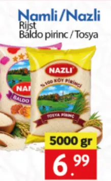 Promotie: Namli & Nazli Rijst Baldo pirinc / Tosya