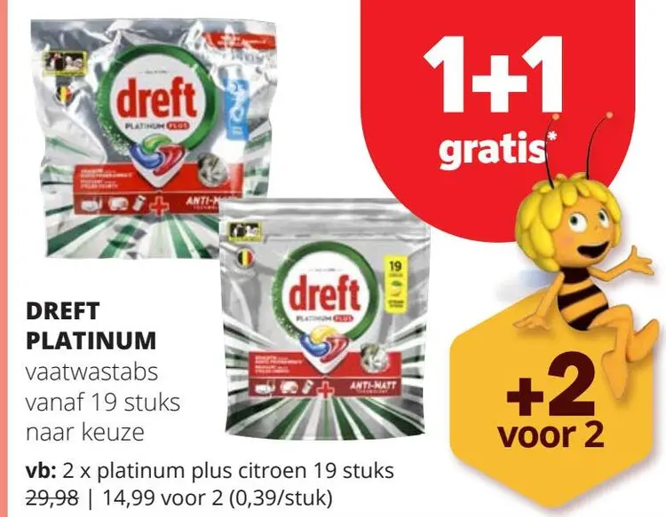 Promotie: Dreft Platinum vaatwastabs