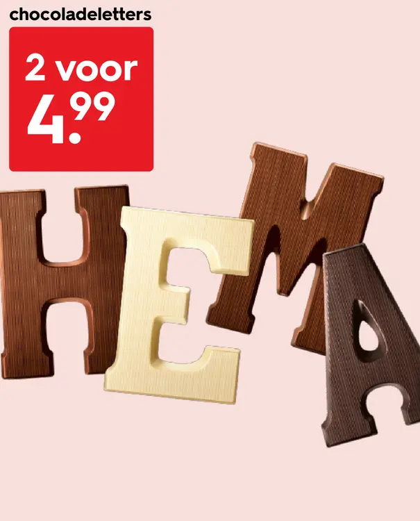 Aanbieding: Chocoladeletters
