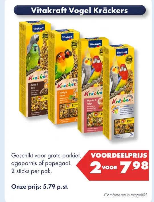 Aanbieding: Vitakraft Vogel Kräckers