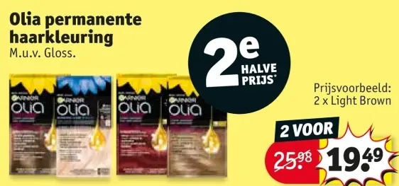 Promotie: Olia permanente haarkleuring