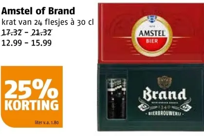Aanbieding: Amstel of Brand