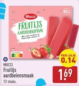 Aanbieding: Fruitijs aardbeiensmaak