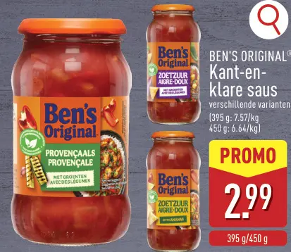 Promotie: Kant-en-klare saus