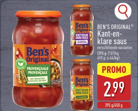 Promotie: Ben's Original Kant-en-klare saus