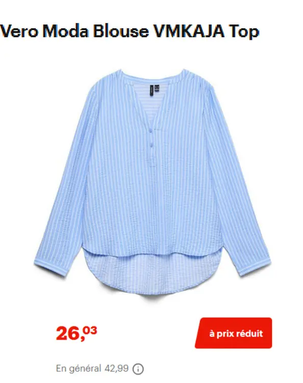 Offre: Vero Moda Blouse VMKAJA Top