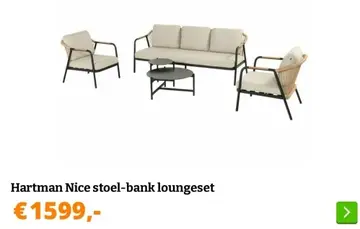 Aanbieding: Hartman Nice stoel-bank loungeset