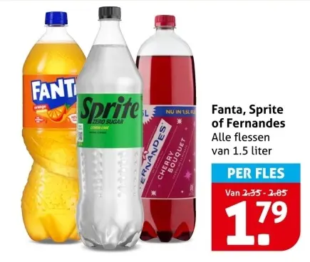 Aanbieding: Fanta, Sprite of Fernandes