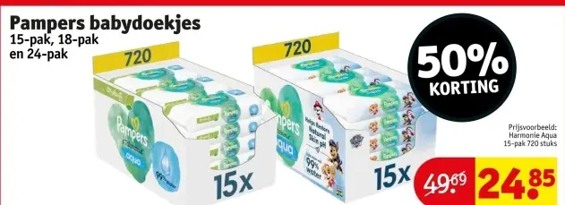 Promotie: Pampers babydoekjes