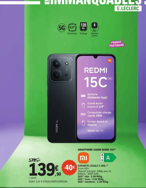 Promotie: Smartphone XIAOMI REDMI 15c