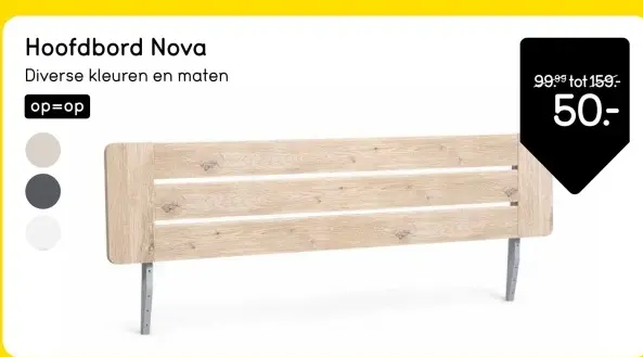 Aanbieding: Hoofdbord Nova
