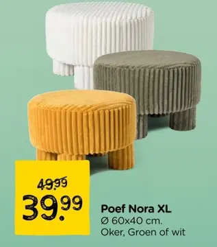 Aanbieding: Poef Nora XL
