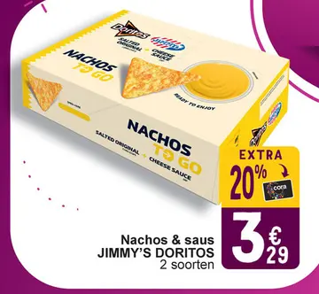 Aanbieding: Nachos & saus JIMMY'S DORITOS