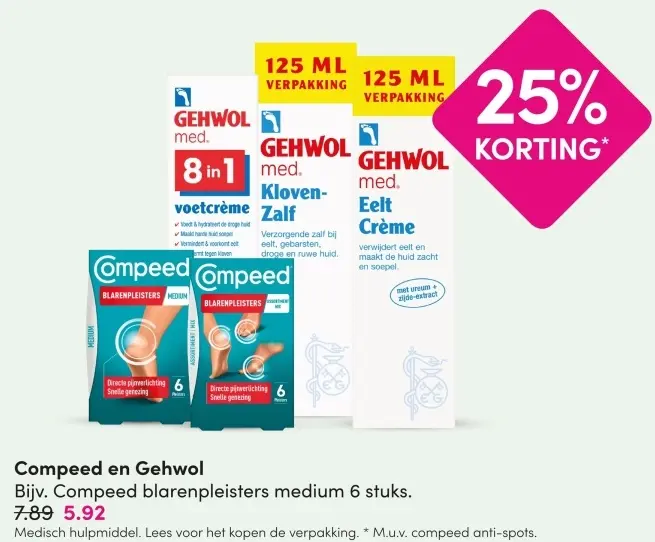 Aanbieding: Compeed en Gehwol