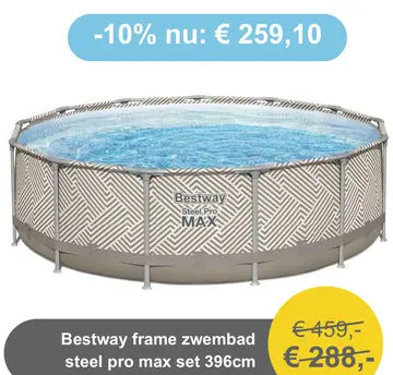 Aanbieding: Bestway frame zwembad steel pro max set