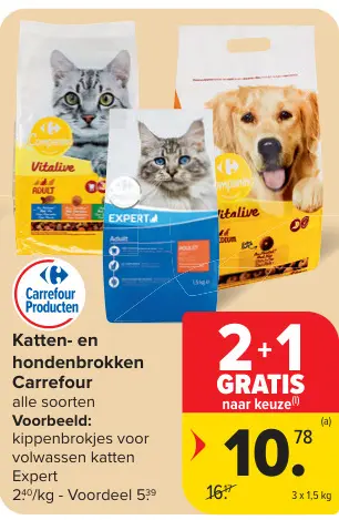 Promotie: Katten- en hondenbrokken