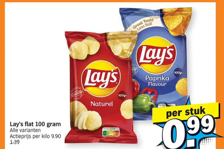 Aanbieding: Lay's flat