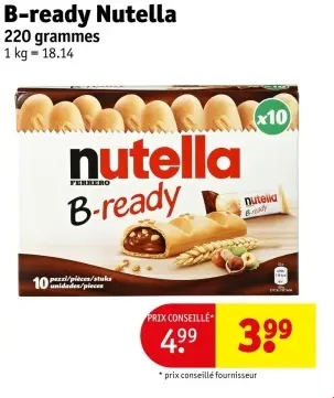 Offre: B-ready Nutella