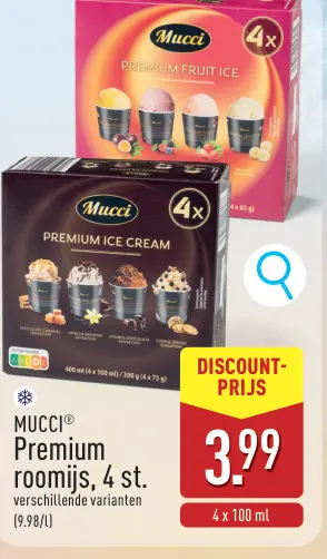 Promotie: Premium roomijs