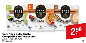 Aanbieding: Café Nova Dolce Gusto Compatible koffiecapsules