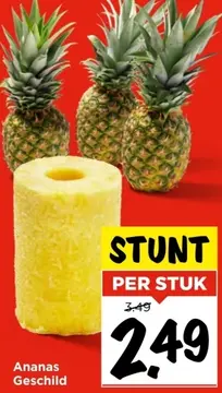 Aanbieding: Ananas Geschild