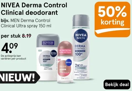 Aanbieding: Derma Control Clinical deodorant