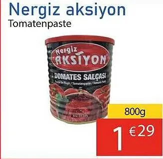 Aanbieding: Nergiz aksiyon Tomatenpaste