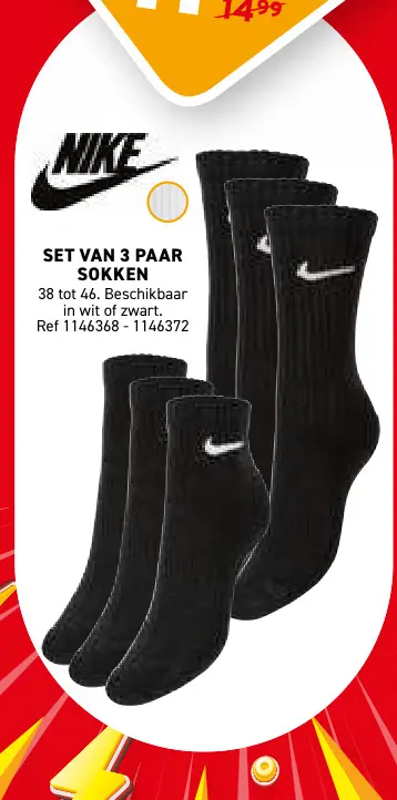 Promotie: Set van 3 paar sokken
