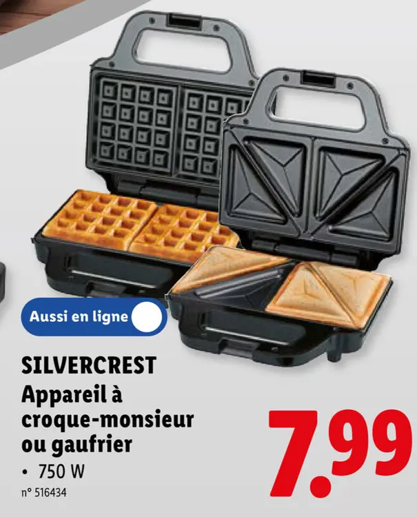 Offre: Appareil à croque-monsieur ou gaufrier