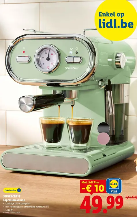 Promotie: Espressomachine