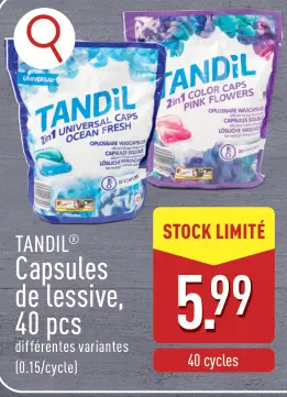 Offre: Capsules de lessive