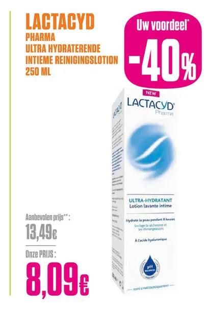Promotie: Lactacyd pharma ultra hydraterende intieme reinigingslotion