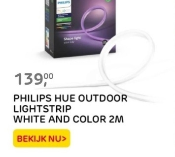 Aanbieding: PHILIPS HUE OUTDOOR LIGHTSTRIP