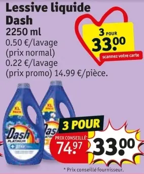 Offre: Lessive liquide