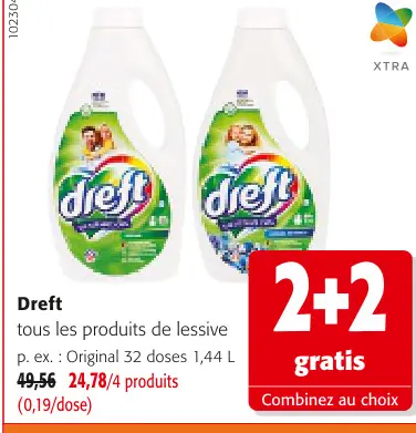 Offre: Tous les produits de lessive