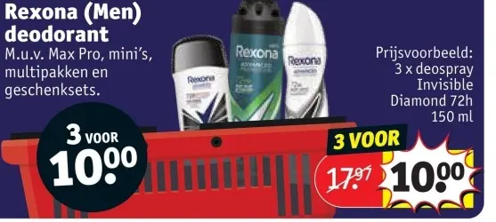 Aanbieding: Rexona (Men) deodorant