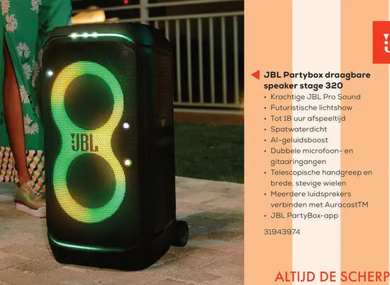 Promotie: Partybox draagbare speaker stage 320