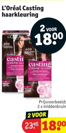 Promotie: Casting haarkleuring