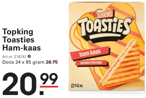 Aanbieding: Toasties Ham-kaas