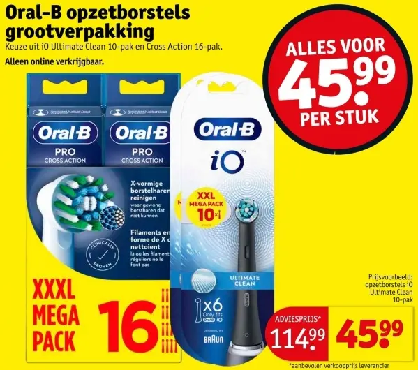 Aanbieding: Opzetborstels grootverpakking