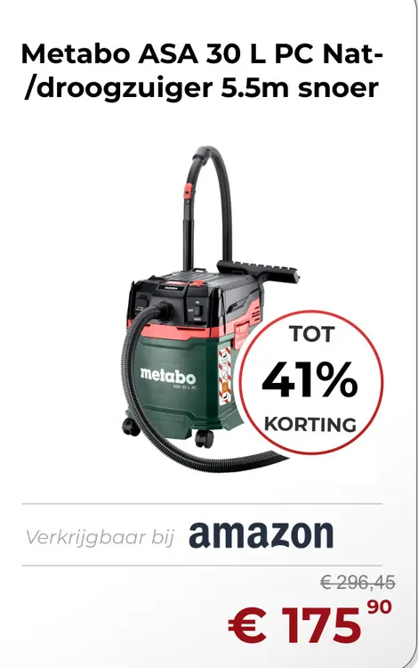 Aanbieding: ASA 30 L PC Nat-/droogzuiger