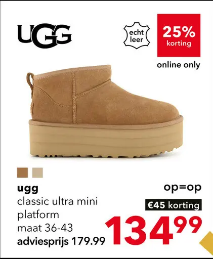 Aanbieding: classic ultra mini platform