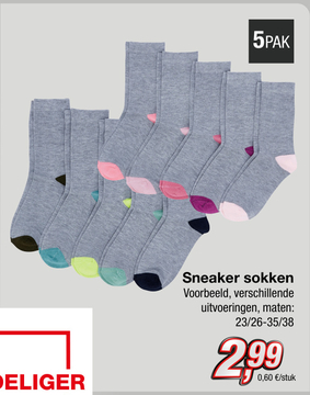 Aanbieding: Sneaker sokken