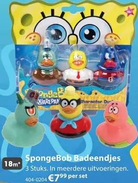 Aanbieding: SpongeBob Badeendjes