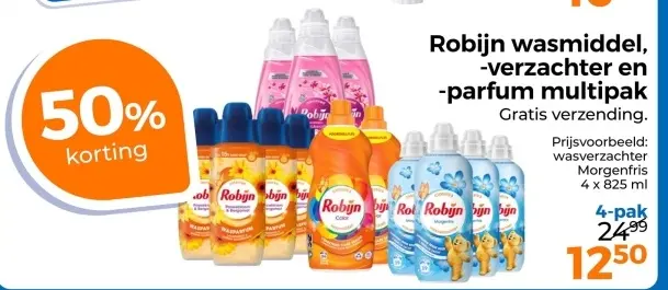 Aanbieding: Robijn wasmiddel, -verzachter en -parfum mult
