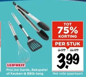 Aanbieding: ProLine Garde, Bakspatel of Keuken-& BBQ-tang