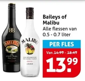 Aanbieding: Baileys of Malibu