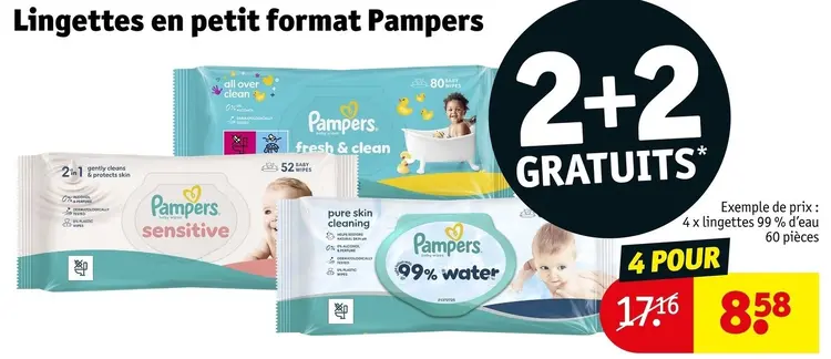 Offre: Lingettes en petit format