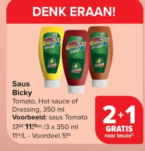 Promotie: Saus Bicky