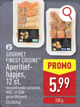 Promotie: Aperitiefhapjes